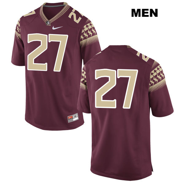 Men's NCAA Nike Florida State Seminoles #27 Tyriq Withers College No Name Red Stitched Authentic Football Jersey JZR3769TN
